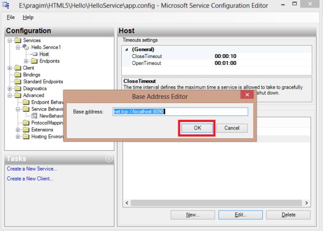 base address of service